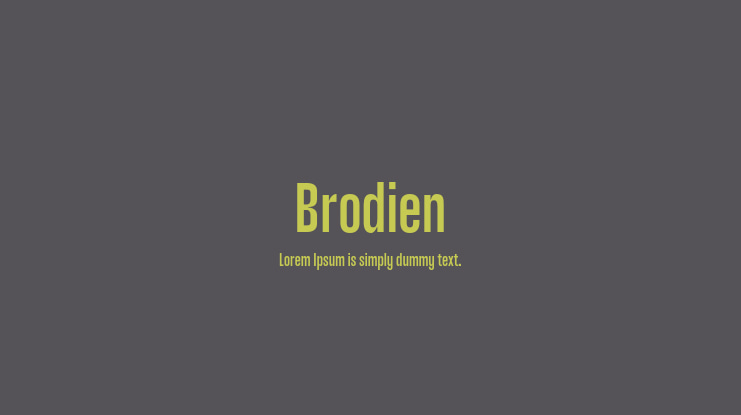 Brodien Font Family