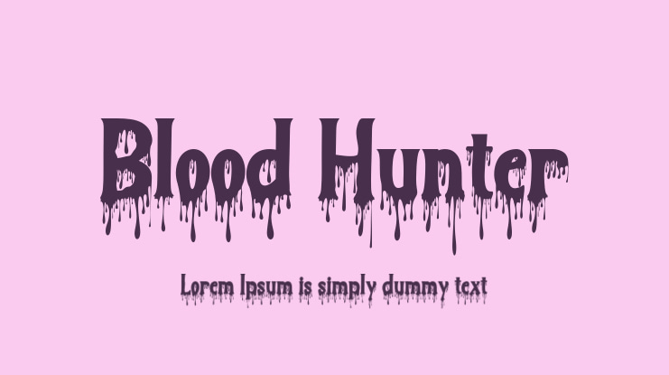 Blood Hunter Font