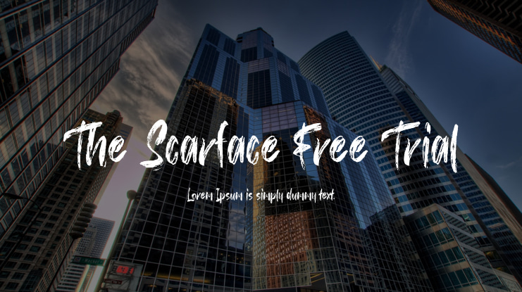 The Scarface Free Trial Font