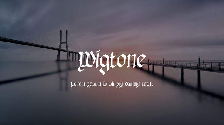 Wigtone Font