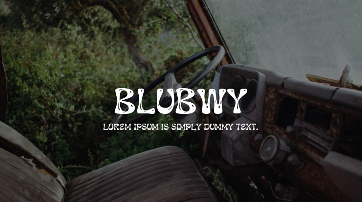 Blubwy Font