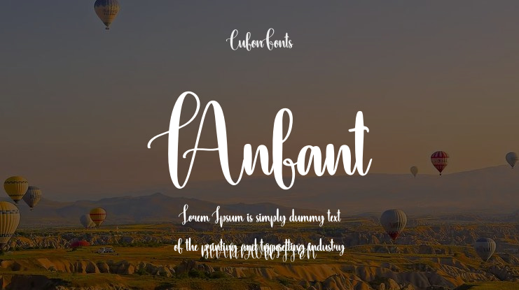 Anfant Font