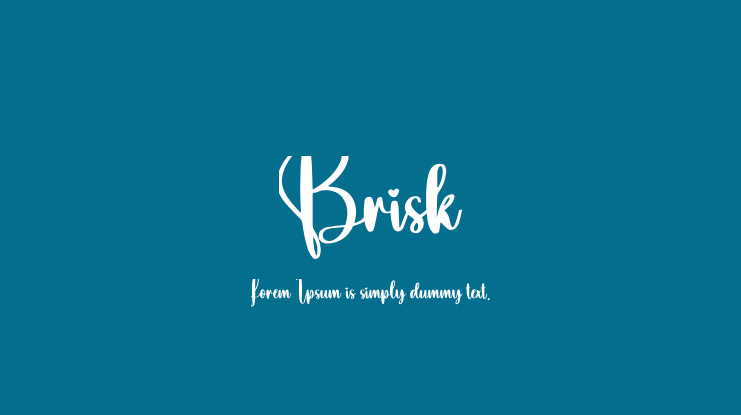 Brisk Font