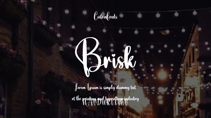 Brisk Font