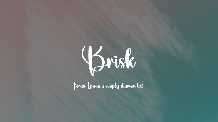 Brisk Font