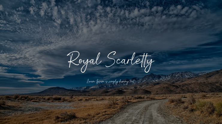 Royal Scarletty Font
