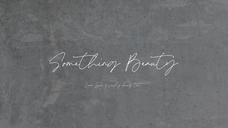 Something Beauty Font