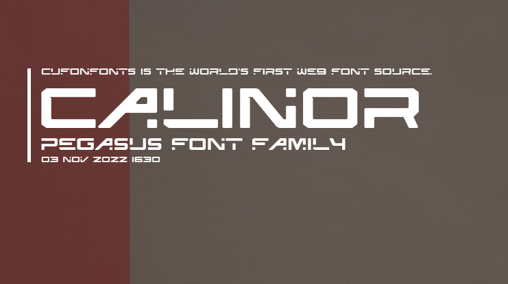 CALINOR PEGASUS Font