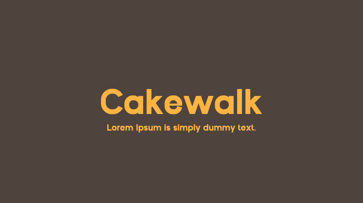 Cakewalk Font