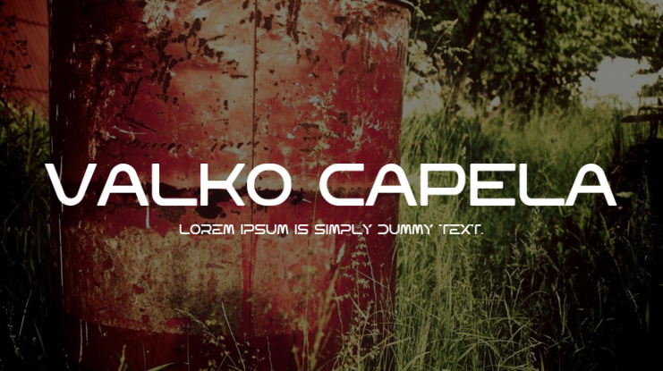 VALKO CAPELA Font