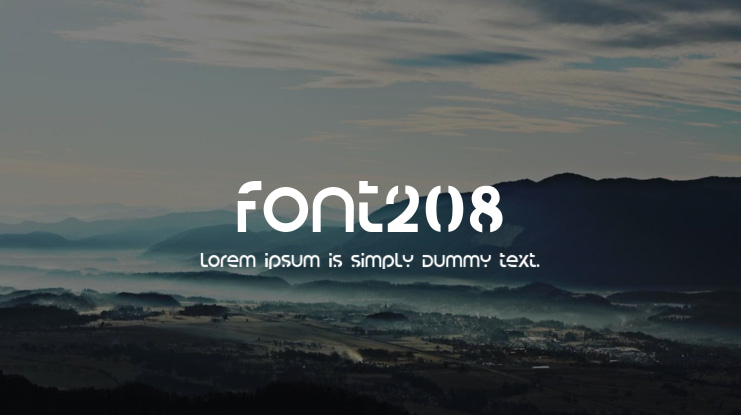 Font208 Font