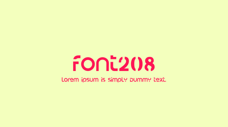 Font208 Font