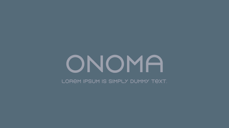 Onoma Font