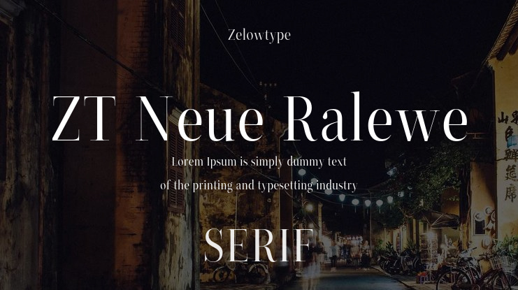 ZT Neue Ralewe Font Family
