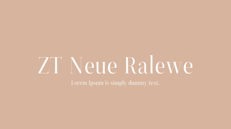 ZT Neue Ralewe Font Family