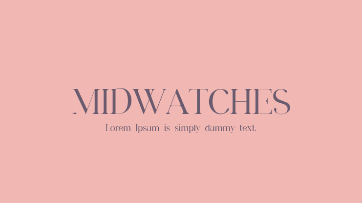 MIDWATCHES Font