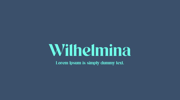 Wilhelmina Font