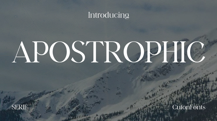 APOSTROPHIC Font