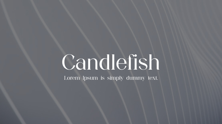 Candlefish Font