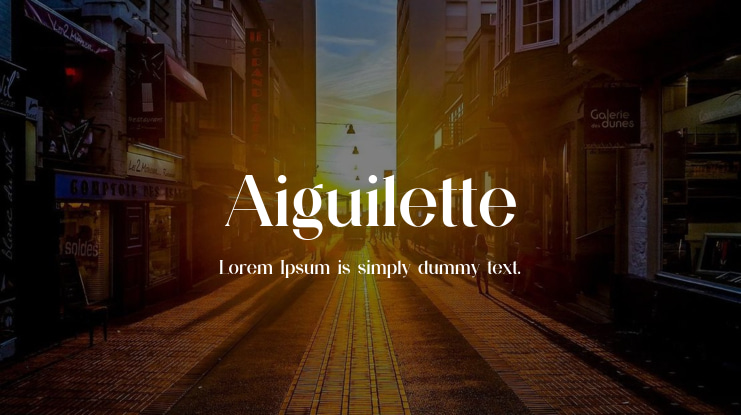 Aiguilette Font