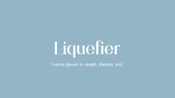 Liquefier Font