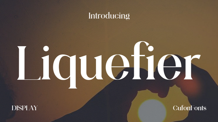 Liquefier Font