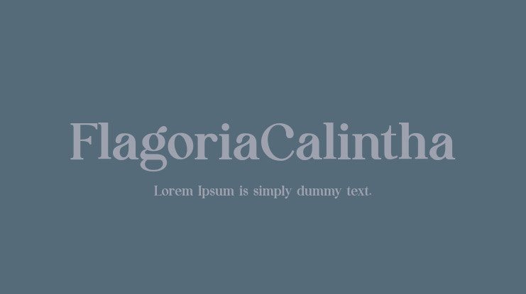 FlagoriaCalintha Font