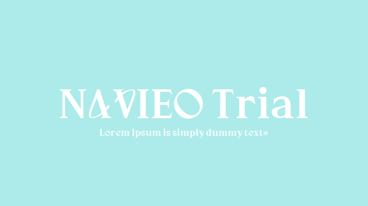 NAVIEO Trial Font