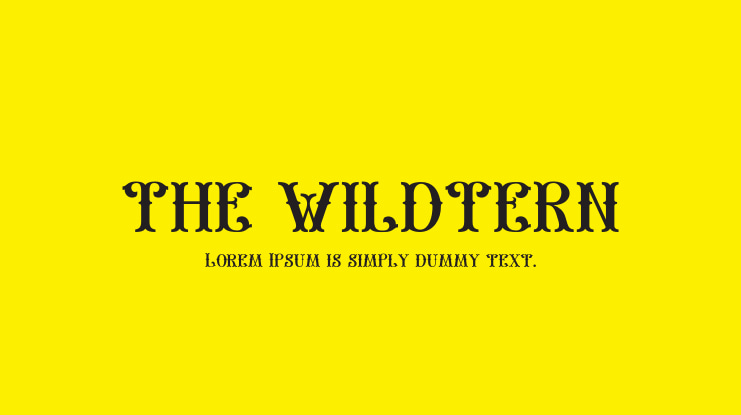 the wildtern Font