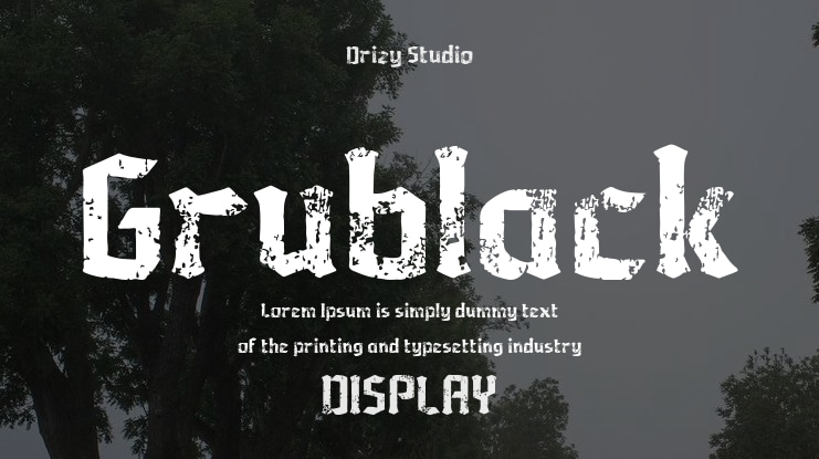 Grublack Font