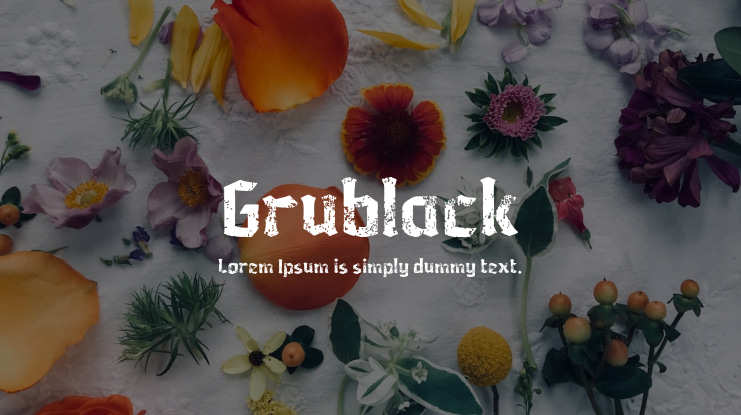 Grublack Font