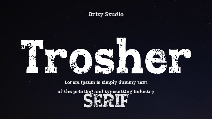 Trosher Font