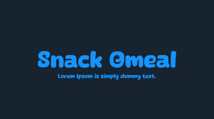 Snack Omeal Font