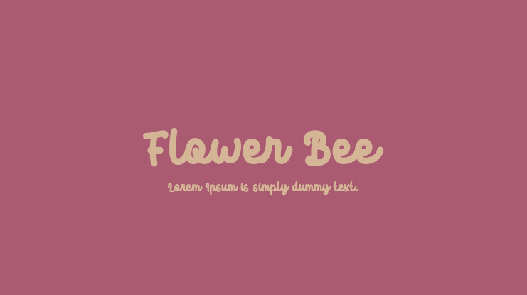 Flower Bee Font