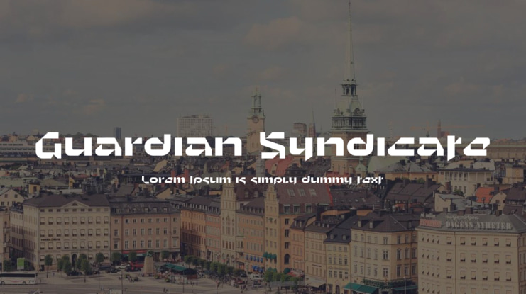Guardian Syndicate Font