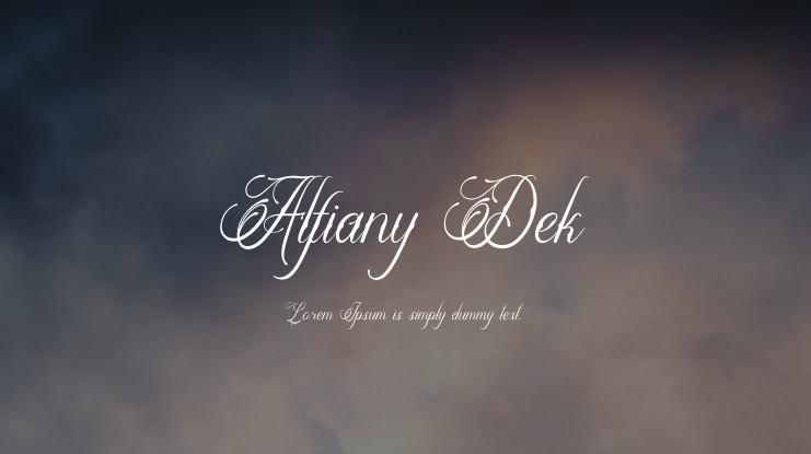 Alfiany Dek Font