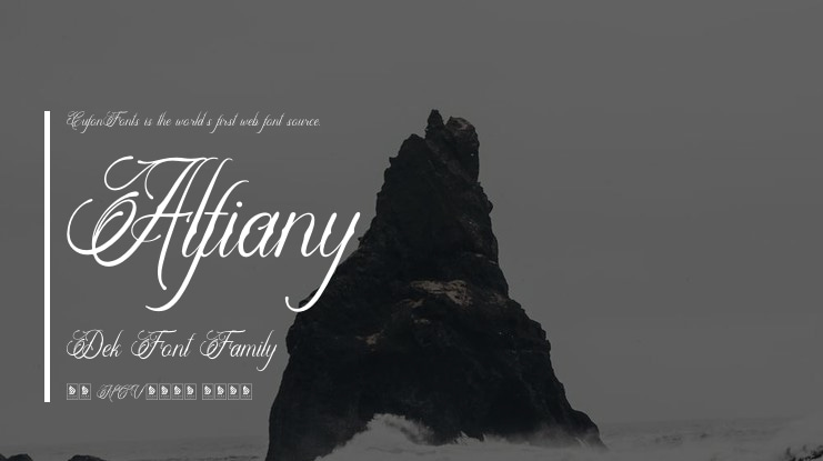 Alfiany Dek Font