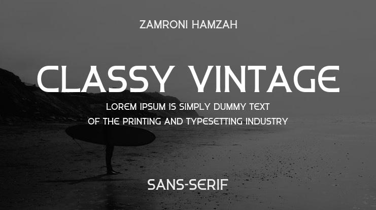 Classy Vintage Font