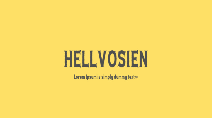 HELLVOSIEN Font
