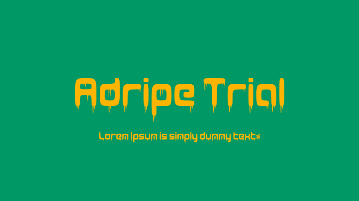 Adripe Trial Font