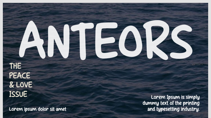 ANTEORS Font