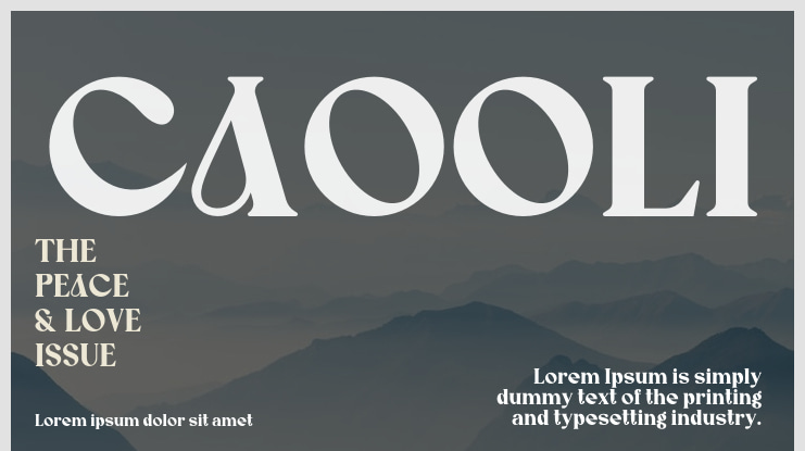 CAOOLI Font