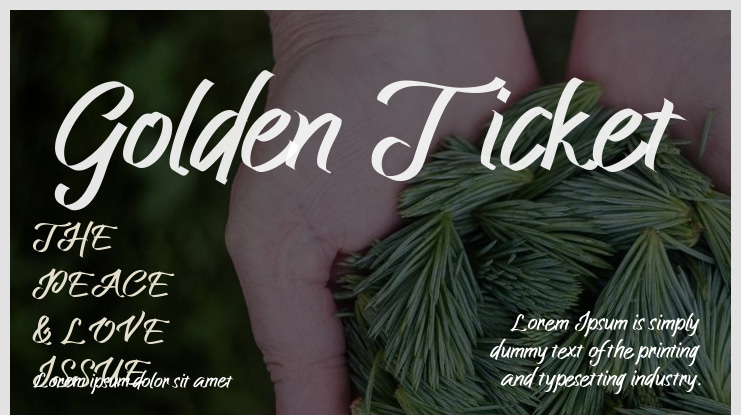 Golden Ticket Font