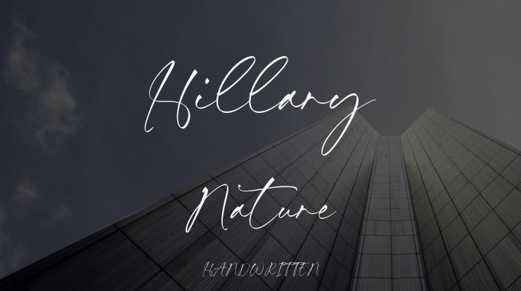 Hillary Nature Font