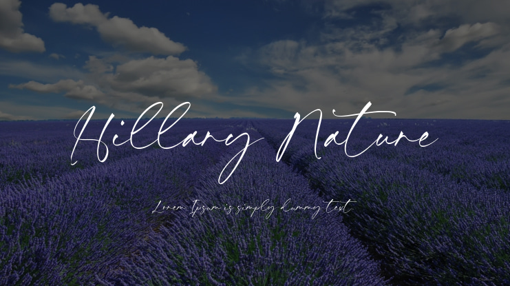 Hillary Nature Font