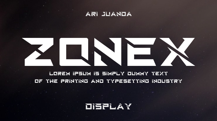 Zonex Font
