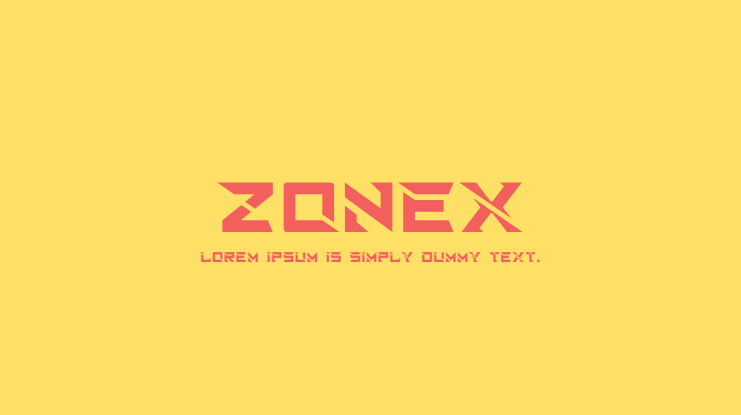Zonex Font