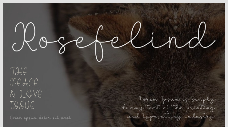 Rosefelind Font