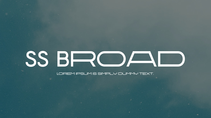 SS Broad Font