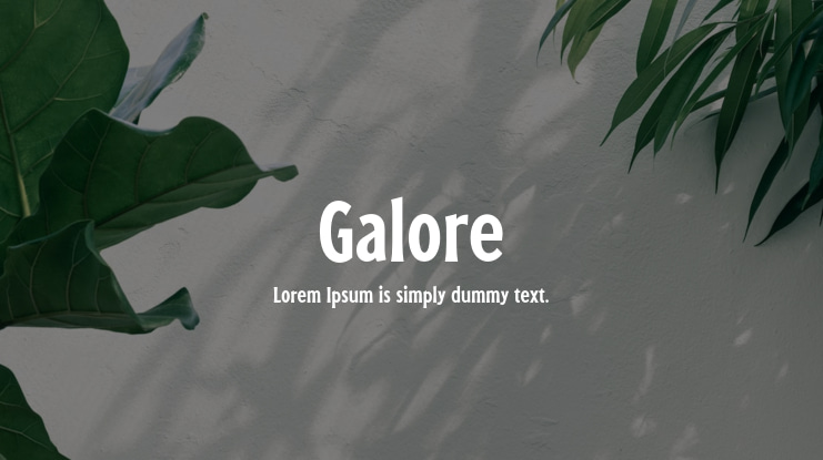 Galore Font